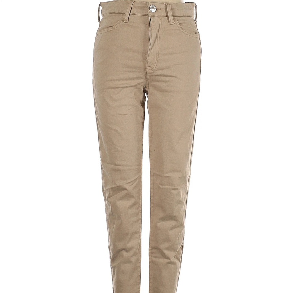 NWT!! AMERICAN EAGLE Super Stretch Curvy Hi-Rise Jegging Tan Jean Size 18 TALL